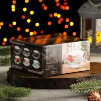 Чашка с блюдцем Magistro Новый Год. Пряничный домик 6974520