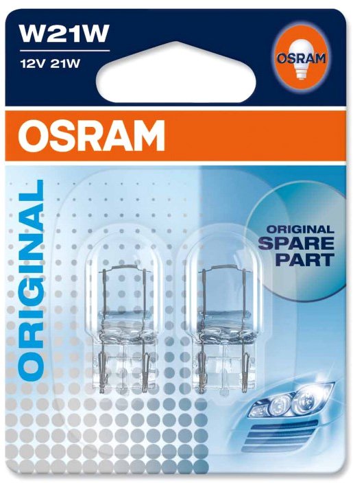 

Галогенная лампа Osram W21W Original Line 2шт [7505-02B]