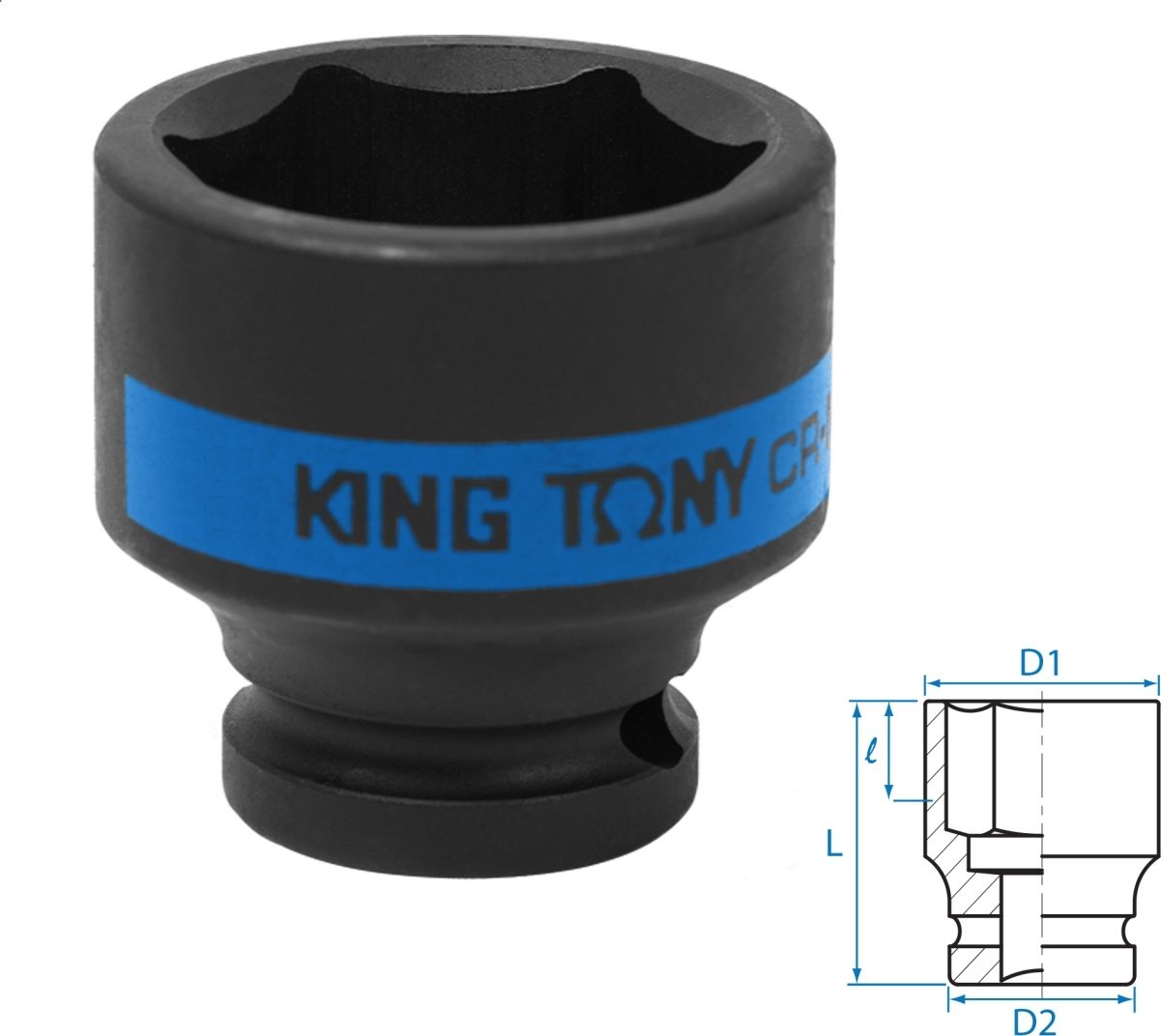 

Головка слесарная King Tony 453535M