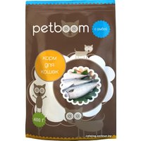 Сухой корм для кошек PetBoom Для взрослых кошек с рыбой 0.4 кг