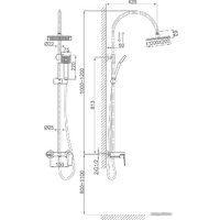 Душевая система  D&K DA1323701C05