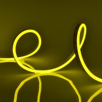 Светодиодная лента Uniel ULS-N11-2835-120LED-m-8mm-IP67-DC24V-10W-m-15M-YELLOW