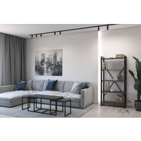 Стеллаж Hype Mebel Стандарт Люкс 50x200 (белый/древесина белая)