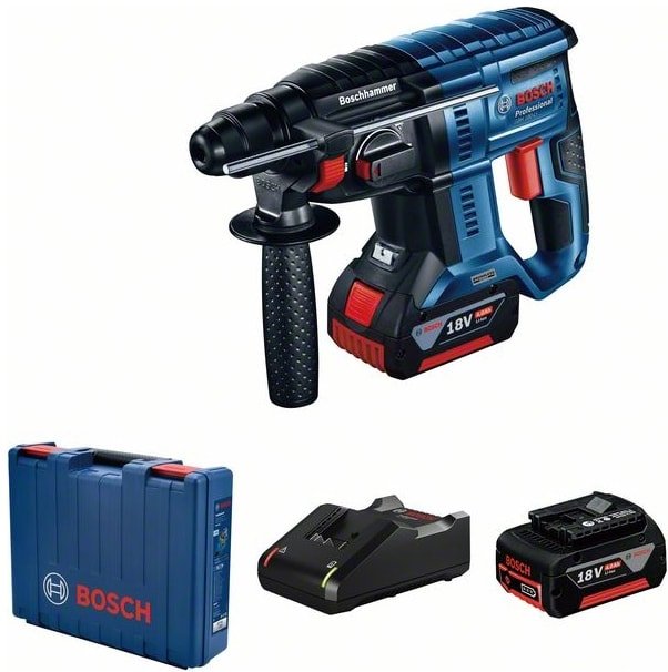 

Перфоратор Bosch GBH 180-LI Professional 0611911121 (с 2-мя АКБ, кейс)