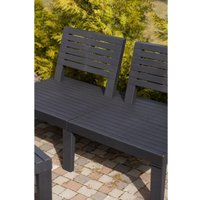 Набор садовой мебели Ipae Progarden MOL05CCA (антрацит)