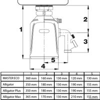 Измельчитель пищевых отходов Bort Alligator Max
