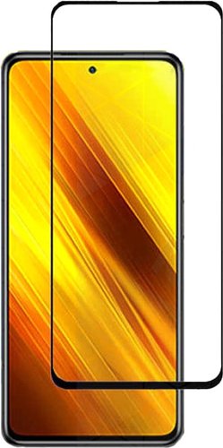 Защитное стекло KST Full glue для Xiaomi Poco X3/Poco X3 Pro (черное)