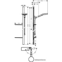 Душевой гарнитур  Hansgrohe Rainfinity 130 3jet 27674000