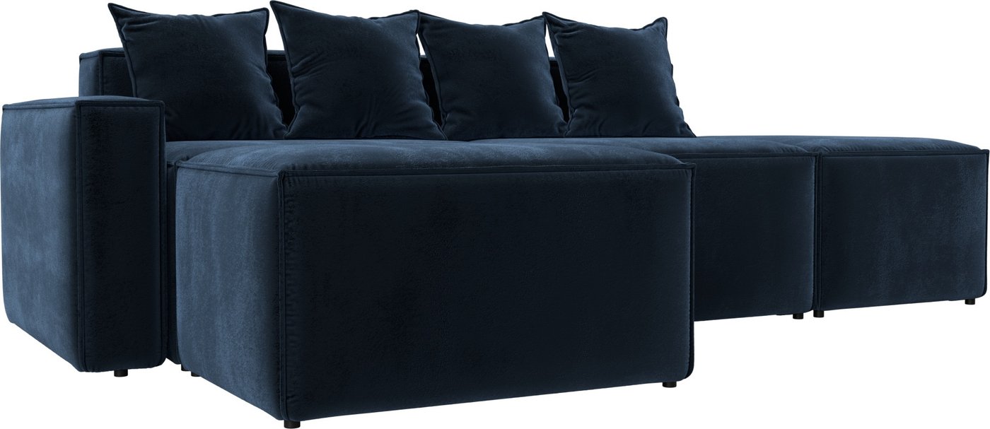

Угловой диван Лига диванов Лига-063 угол левый 129794L (велюр Tower 13 синий)