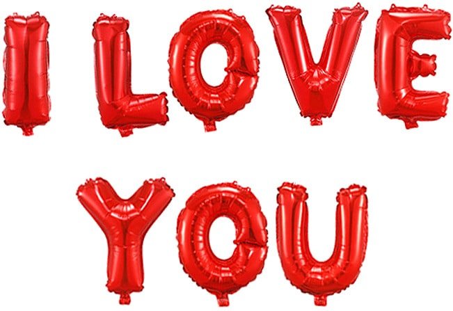 

Набор воздушных шаров Darvish I Love You DV-H-1027