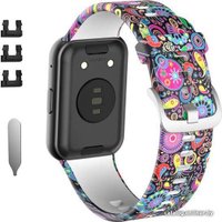 Ремешок Rumi силиконовый для Huawei Watch FIT, Watch FIT Elegant (цирк)