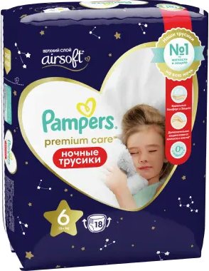 

Трусики-подгузники Pampers Pants Extra Large 6 ночные (18 шт)