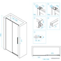 Стеклянная шторка для ванны RGW Stilvoll SV-12 32321212-11 (хром/прозраный)