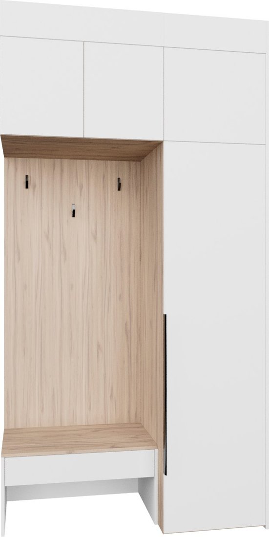 

Стенка Рэйгрупп Рэй P245-B1-EB В1 (дуб элисон/белый премиум)