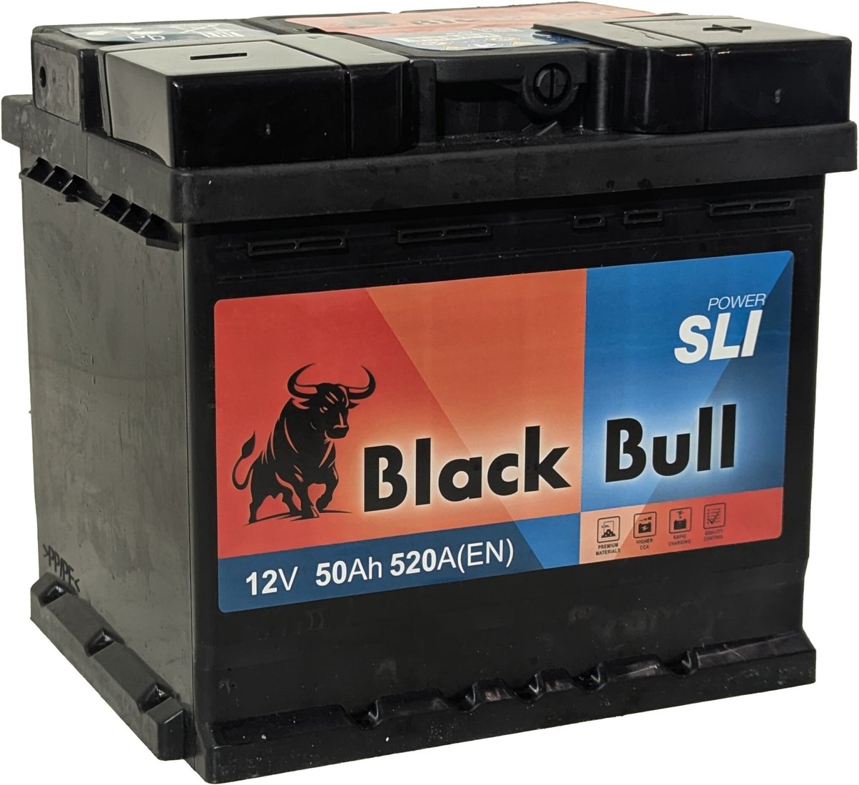 Автомобильный аккумулятор Black Bull SLI R+ (50 А·ч)