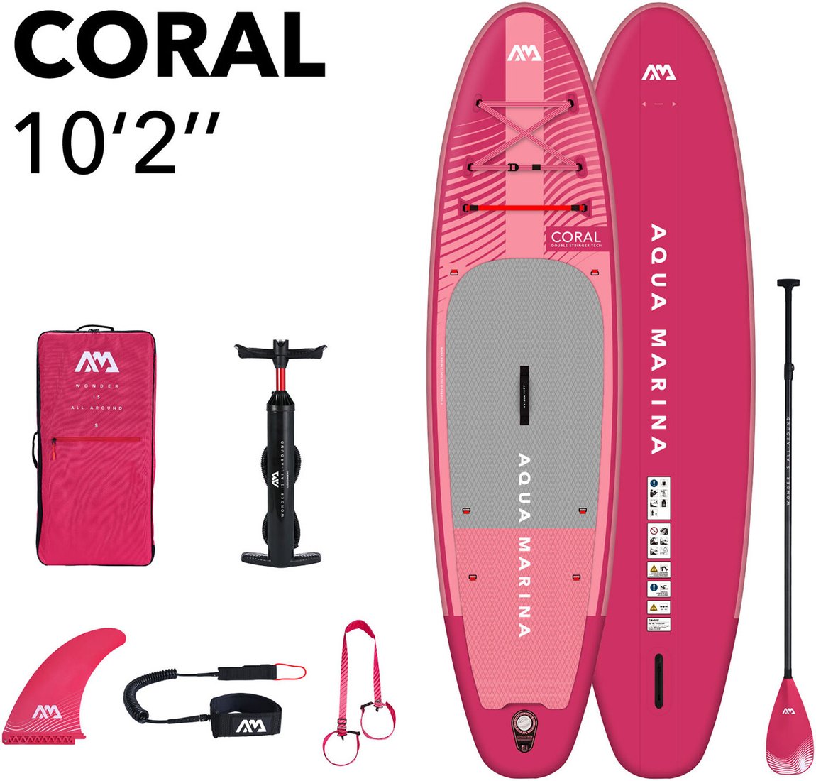 Сапборд Aqua Marina Coral (Raspberry) 10'2"
