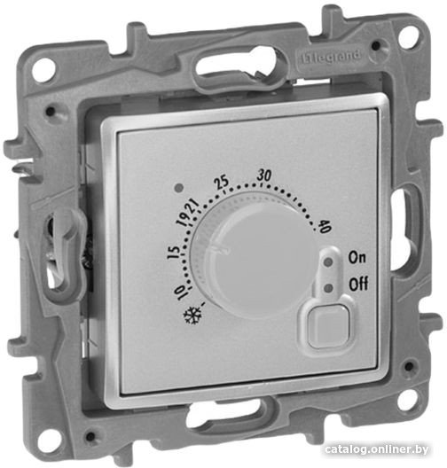 Терморегулятор Legrand Etika 672430 (алюминий)