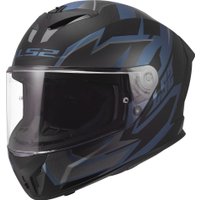 Мотошлем LS2 FF820 Rapid III Xtrem (2XS, черный/синий бензин)
