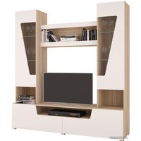 Стенка Горизонт Анталия 2 (сонома-белый софт)
