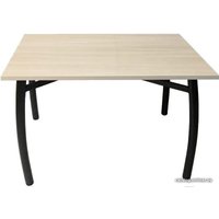 Кухонный стол Solt 100x60 (шимо светлый/ноги гнутые усиленные черные)