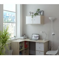 Шкаф распашной MFMaster Прайм-21-1 (дуб сонома/белый)