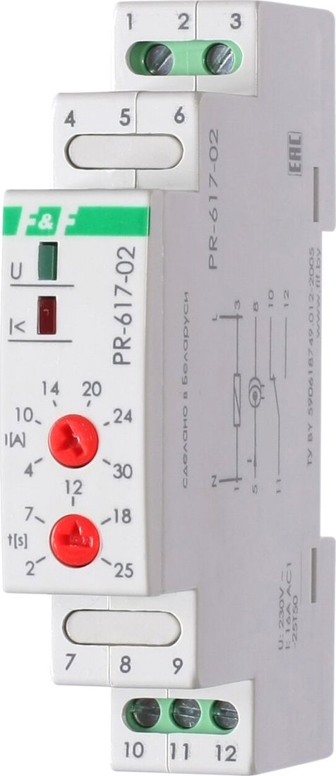 

Реле тока Евроавтоматика F&F PR-617-02 EA05.001.003