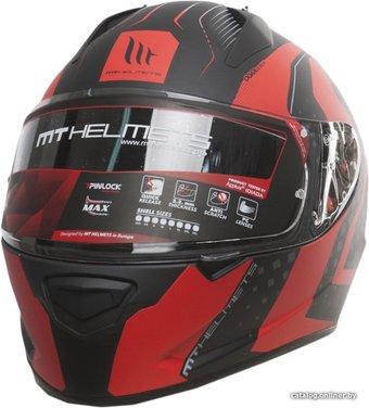 MT Helmets Stinger Warhead Matt (XS, черный/красный/серый)