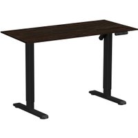 Стол для работы стоя WellDesk Basic 1300x675х18 (черный/дуб термо черно-коричневый) в Лиде