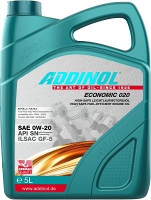 

Моторное масло Addinol Economic 020 0W-20 5л