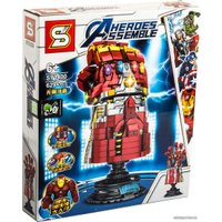 Конструктор SY Heroes Assemble 1400 Перчатка Бесконечности Железного Человека