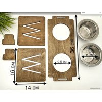 Миски на подставке Lazer_bobr Регулируемая подставка для мисок кошек и собак