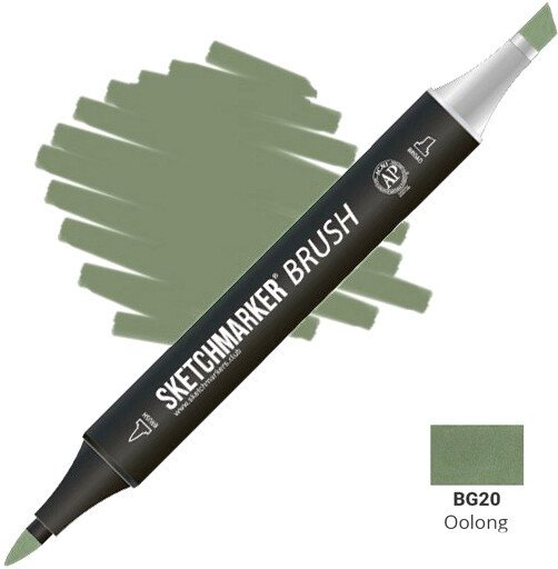 

Маркер художественный Sketchmarker Brush Двусторонний BG20 SMB-BG20 (улун)