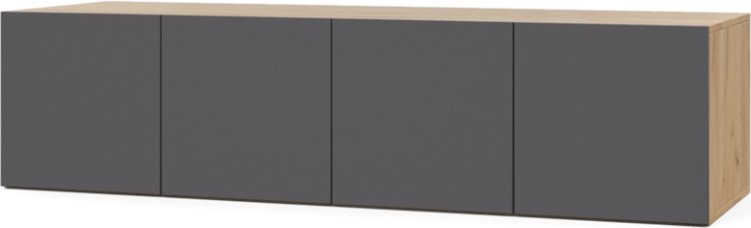 

Шкаф распашной Modern Челси Ч84 (золотой дуб/графит)