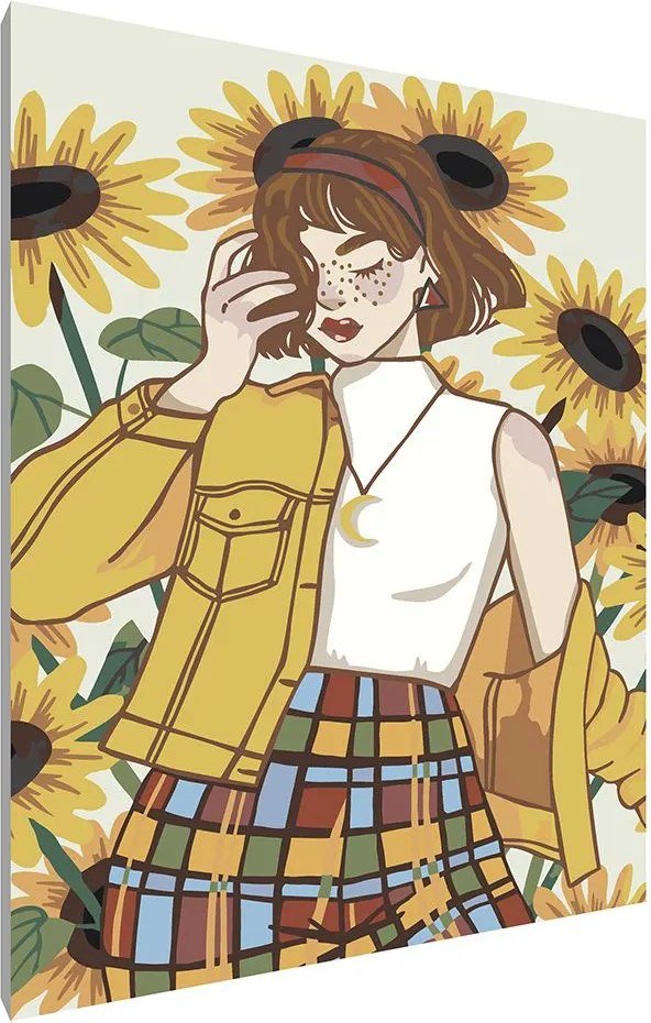 

Картина по номерам PaintLine Девушка в подсолнухах PL-00048