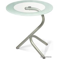 Журнальный столик Мебелик Дуэт 5 (металлик/прозрачный)