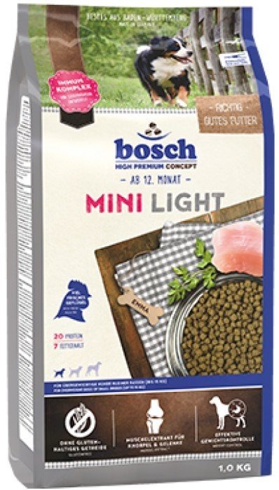 

Сухой корм для собак Bosch Mini Light 1 кг