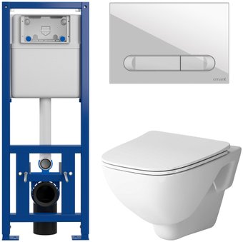 Унитаз подвесной AM.PM X-Joy C851701SC + Cersanit Link Pro S-IN-MZ-LINK_PRO + 64109