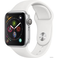 Умные часы Apple Watch Series 4 40 мм (алюминий серебристый/белый)