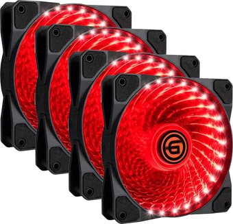 Комплект вентиляторов для корпуса Ginzzu 12LR33 (4 шт.)