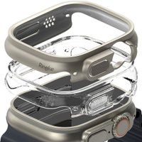 Чехол Ringke Slim 2шт для Apple Watch Ultra 1 / 2 (49 mm) Clear & Titanium Grey