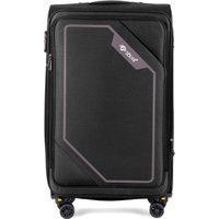 Чемодан-спиннер Solier STL2240 (M, черный/кофе)