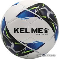Футбольный мяч Kelme Vortex 18.2 9886130-113-4 (белый/синий, 4 размер)