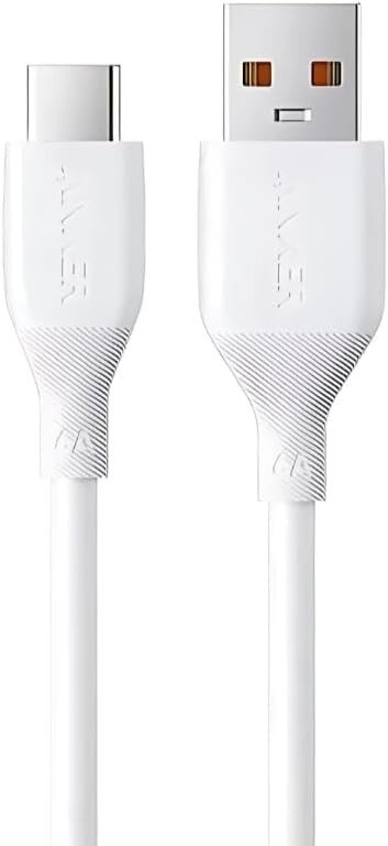 

Кабель Anker A8001 USB Type-C - USB Type-A 100W (1 м, белый)