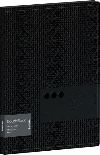 Папка для бумаг Berlingo DoubleBlack DB4_30701 (60 вкладышей, черный)
