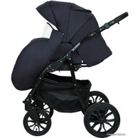 Универсальная коляска Alis Alvaro F (3 в 1, Al 07 темно-синий/белая кожа)