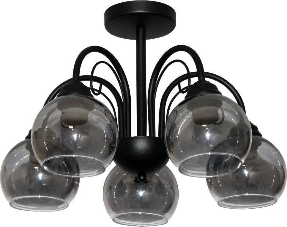 

Люстра средней высоты Элетех Берта 151 НСБ 01-5х60-132 Е27 1005404645 (черный муар)