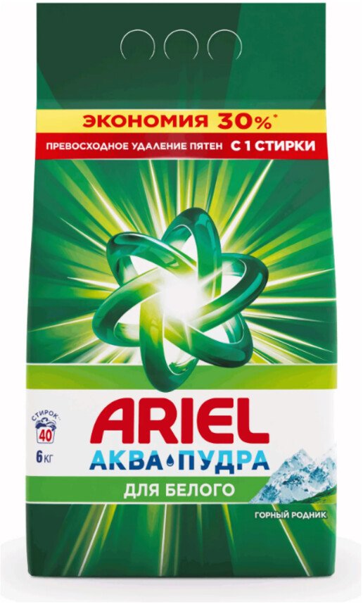

Стиральный порошок Ariel Горный родник 6кг