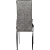 Стул ВВР Оскар (серый/хром, рогожка)
