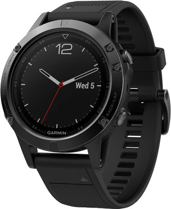 Garmin Fenix 5 Sapphire 47mm (черный/черный) [010-01688-11]