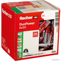 Дюбель универсальный Fischer DuoPower 6 x 50 538250 (100 шт)